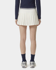 Signature Logo Abigail Skirt - Ecru/Navy Sporty & Rich Discount