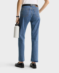 Vintage Fit Straight Leg Denim - Medium Blue Sporty & Rich Sale