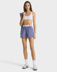 Serif Logo Boxer - Navy Stripe Sporty & Rich Outlet