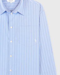 SRC Oversized Shirt - Blue Stripe Sporty & Rich US
