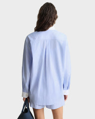 SRC Oversized Shirt - Blue Stripe Sporty & Rich For Sale