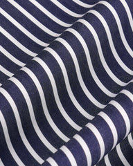 Vendome Oversized Shirt - Blue Striped Sporty & Rich US
