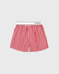 Serif Logo Boxer - Ruby Stripe Sporty & Rich Discount