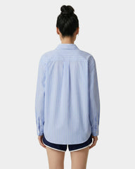 SRC Oversized Shirt - Ciel Stripe Sporty & Rich Outlet