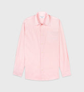 Eden Script Oversized Shirt - Pink/White Thin Stripe Sporty & Rich Outlet