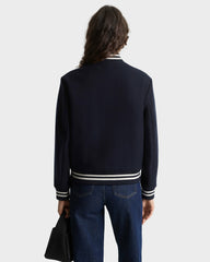 BH Crest Wool Varsity Jacket - Navy/White Sporty & Rich Online