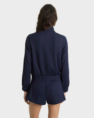 Nautical Elio Track Jacket - Navy Sporty & Rich For Sale
