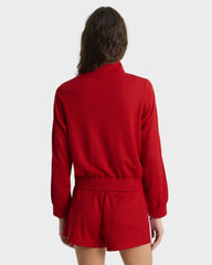 Nautical Elio Track Jacket - Ruby Sporty & Rich Outlet