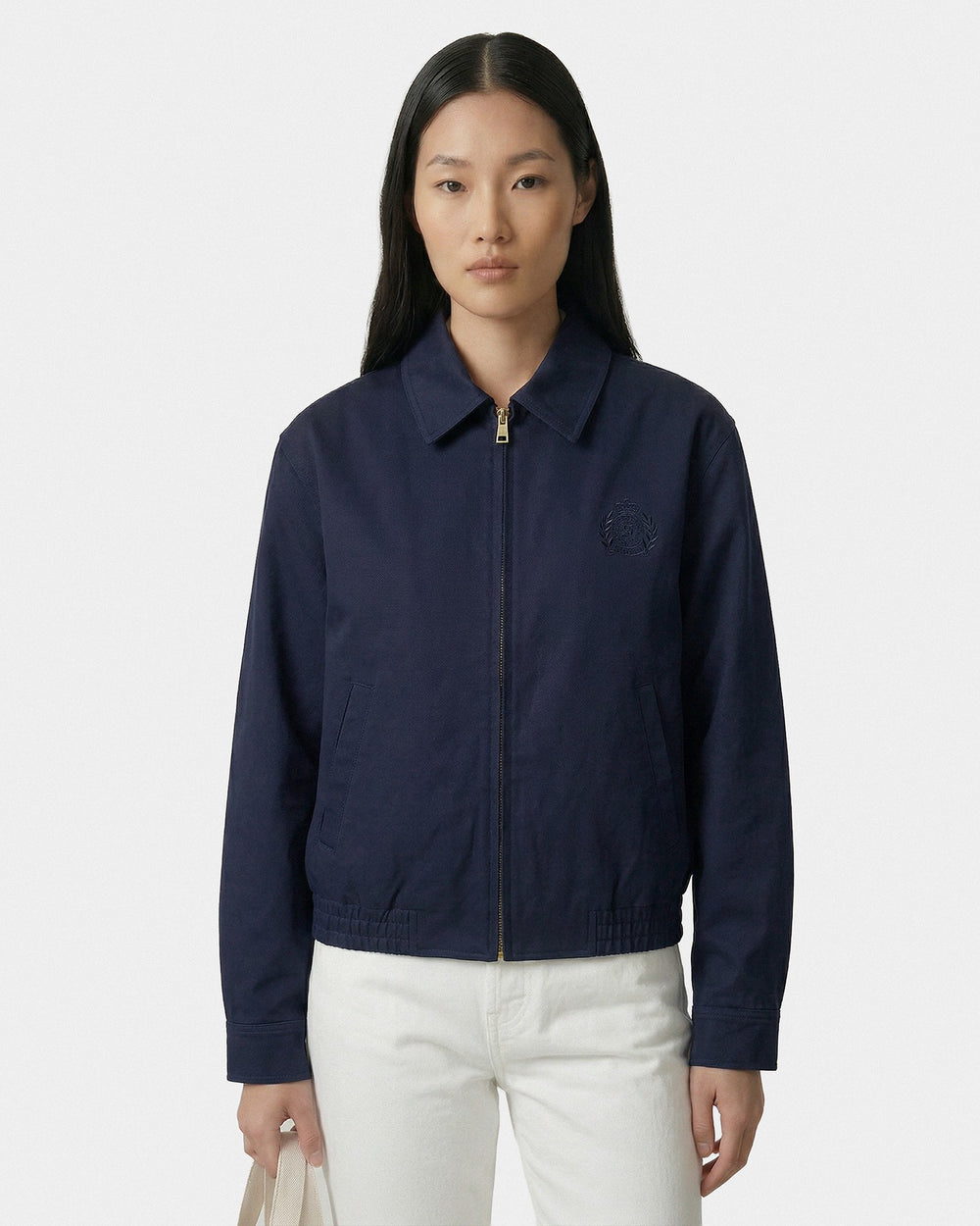 NY Crest Prep Jacket - Navy Sporty & Rich For Sale