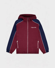Signature Logo Gym Jacket - Bordeaux/White/Navy Sporty & Rich US