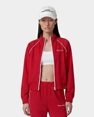 Signature Logo Retro Track Jacket - Ruby Sporty & Rich Online