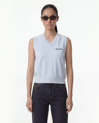 Signature Logo Terry Vest - Ciel Sporty & Rich Outlet