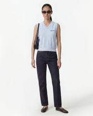 Signature Logo Terry Vest - Ciel Sporty & Rich Outlet