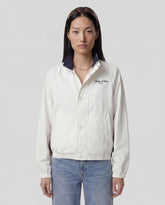 Signature NY Contrast Jacket - White Sporty & Rich For Sale