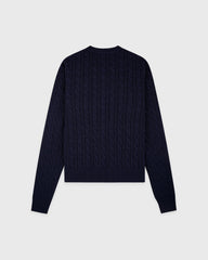 SRC Cable Sweater - Dark Navy Sporty & Rich Sale