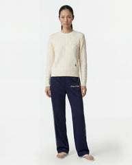 SRC Cable Sweater - Ecru Sporty & Rich Online