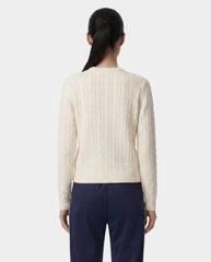 SRC Cable Sweater - Ecru Sporty & Rich Online