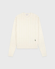 SRC Cable Sweater - Ecru Sporty & Rich Online