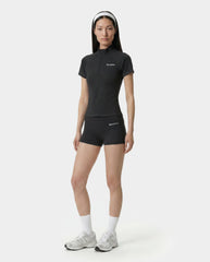 Serif Logo SS Sports Quarter Zip - Carbon Sporty & Rich US