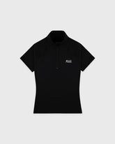 SR Runner Short Sleeve Sports Quarter Zip - Black/White Sporty & Rich Discount