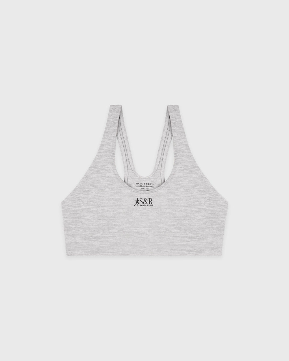 SR Runner Sports Bra - Heather Gray Sporty & Rich Sale