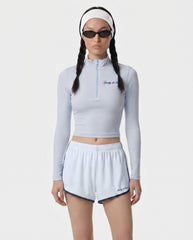 Signature Logo Sports Quarter Zip - Ciel Sporty & Rich Sale