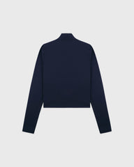 Signature Logo Sports Quarter Zip - Navy Sporty & Rich US