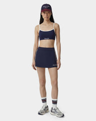 Signature Logo Athletic Bra - Navy/White Sporty & Rich Discount