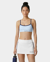 Signature Logo Athletic Bra - Ciel/Navy Sporty & Rich For Sale