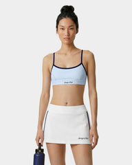 Signature Logo Athletic Bra - Ciel/Navy Sporty & Rich For Sale