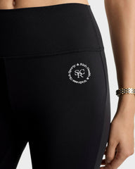 SRHWC Flared Legging - Black/White Sporty & Rich Discount