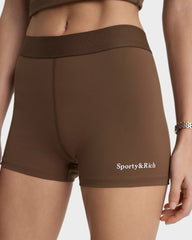 Serif Logo Active Short - Toffee/White Sporty & Rich Sale