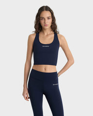 Serif Logo Sports Tank - Navy/White Sporty & Rich Discount