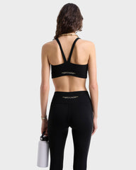 Bold Health Active Bra - Black/White/Gold Sporty & Rich Discount