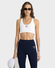 Nautical Sports Bra - White Sporty & Rich US