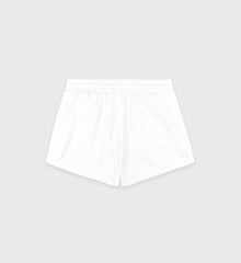 Crown Tennis Roller Short - White/Navy Sporty & Rich Sale