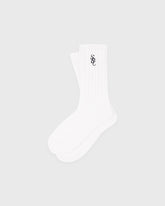 SRC Rib Socks - White Sporty & Rich For Sale