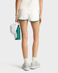 Crown Tennis Pique Short - White/Alpine Sporty & Rich Online