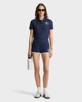 Eden Crest Embroidered Pique Short - Navy/White Sporty & Rich For Sale