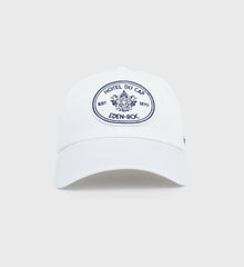 Eden Crest Hat - White/Navy Sporty & Rich Discount
