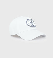 Eden Crest Hat - White/Navy Sporty & Rich Discount