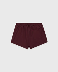 Signature Logo Retro Track Short - Bordeaux/White Sporty & Rich For Sale