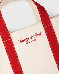 Signature NY Logo Mini Tote - Natural Sporty & Rich Outlet