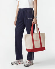 Signature NY Logo Large Tote - Natural Sporty & Rich US