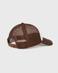 Juicy Crown Trucker Hat - White/Chocolate Sporty & Rich Outlet