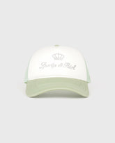 Juicy Crown Trucker Hat - White/Sage Sporty & Rich Sale