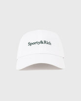 Serif Logo Hat - White/Forest Sporty & Rich Outlet