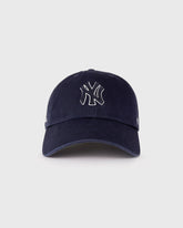 Yankees Serif Outline Hat - Navy/White Sporty & Rich For Sale