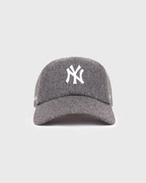Yankees Serif Wool Hat - Dark Grey/White Sporty & Rich US