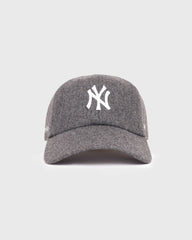 Yankees Serif Wool Hat - Dark Grey/White Sporty & Rich US